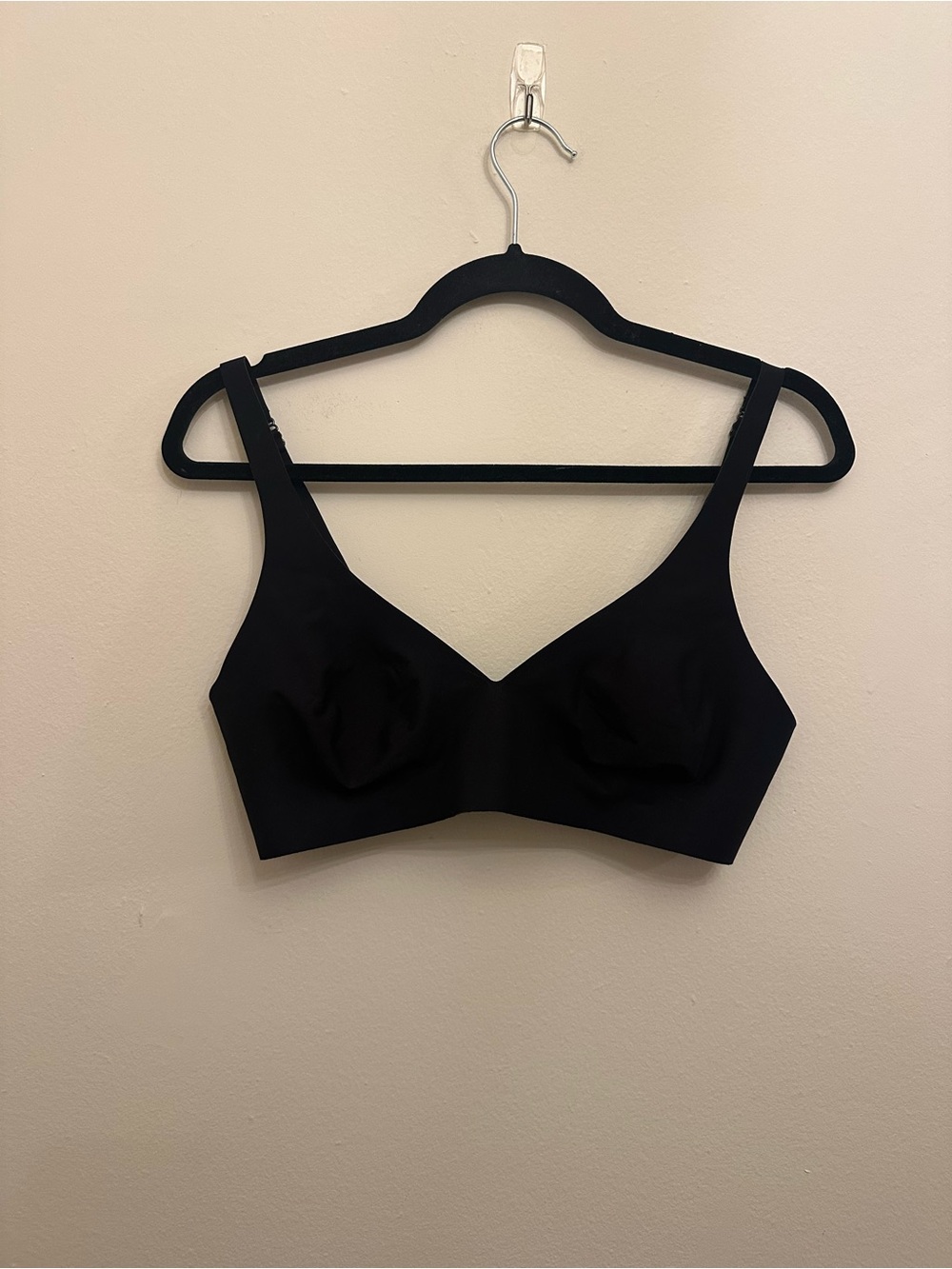 Bombas No Show Plunge Bralette Black Size L Wireless Seamless Bra Lounge Comfy